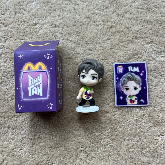 McDonald's Other - New! 2025 McDonald's #1 RM TINY TAN x BTS 2025 Happy Meal Toy Limited Edn